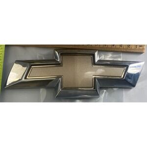 Chevrolet Gold Bowtie Trunk Emblem Chrome Chevy Rear Badge Logo